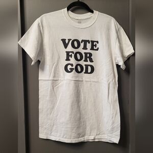 Adult M Vote For God T-shirt